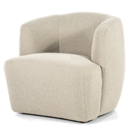 Eleonora Fauteuil 'Charlotte' Bouclé, kleur Taupe Copenhagen - thumbnail