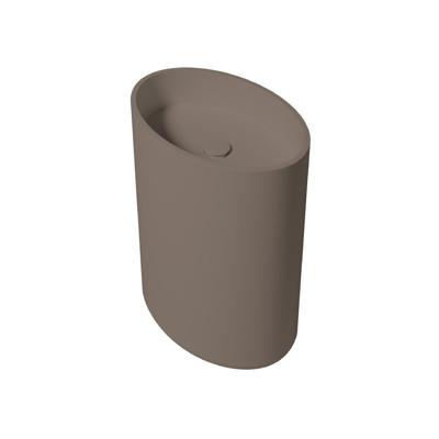 Vrijstaande Waskom Zydra Elipse 60x42 cm Moka Vrijstaande Waskom Zydra Elipse 60x42 cm Moka