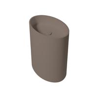 Vrijstaande Waskom Zydra Elipse 60x42 cm Moka - thumbnail