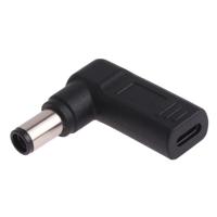USB-C/type-C vrouwelijk tot 7 4 x 5.0 mm male plug elleboog adapter connector voor Dell laptops - thumbnail