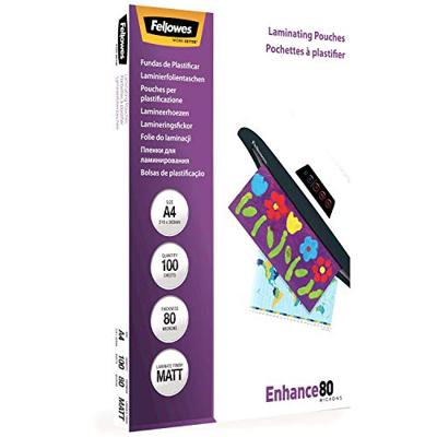 Fellowes lamineerhoes Enhance80 ft A4, 160 micron (2 x 80 micron), pak van 100 stuks, mat - thumbnail