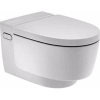 Geberit AquaClean Mera Comfort Douche WC - geurafzuiging - warme luchtdroging - ladydouche - softclose - glans/chroom afdekplaatje - glans wit 146.210.21.1 - thumbnail