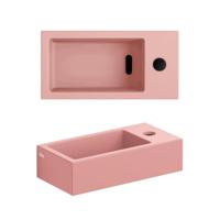 Clou Flush 3 fontein 36x18cm met kraangat rechts mat roze keramiek CL/03.40030 - thumbnail