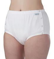 Suprima 1288 Slip Pes Pu + Drukknop Unisex Wit Xxl - thumbnail