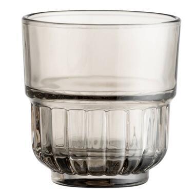 Waterglas Quinn - bruin - 240 ml - Leen Bakker