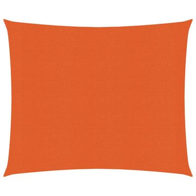 VidaXL Zonnezeil 160 g/m² 2,5x2,5 m hdpe oranje