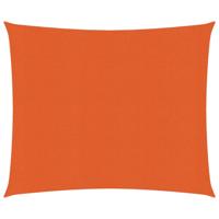 VidaXL Zonnezeil 160 g/m² 2,5x2,5 m hdpe oranje - thumbnail