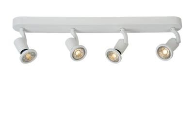 Lucide JASTER-LED - Plafondspot - LED - GU10 - 4x5W 2700K - Wit