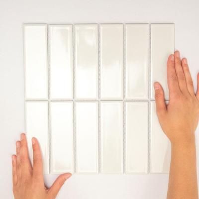 Mozaiek Barcelona Rechthoek Glanzend Wit 4,5x1,5 Mozaiek Barcelona Rechthoek Glanzend Wit 4,5x1,5