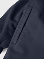 Gevoerde jumpsuit met fleece voor kinderen NAME IT donkerblauw - thumbnail