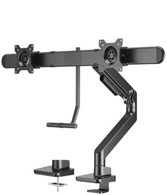 My Wall HL59L Monitor-tafelbeugel Aantal monteerbare displays: 2 Display(s) 43,2 cm (17) - 81,3 cm (32) Zwart Kantelbaar, Draaibaar, In hoogte verstelbaar