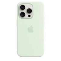 Apple Silicone MagSafe Case iPhone 15 Pro Soft Mint - thumbnail