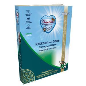 Renske Graanvrij vers gestoomd kalkoen en gans hypoallergeen natvoer hond (kuip) 1 tray (10 x 395 g)