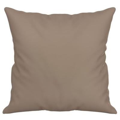 VidaXL Sierkussens 2 st 40x40 cm microvezelstof taupe