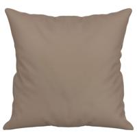 VidaXL Sierkussens 2 st 40x40 cm microvezelstof taupe - thumbnail