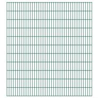 vidaXL Dubbelstaafmatten 2,008x2,23 m 18 m (totale lengte) groen - thumbnail