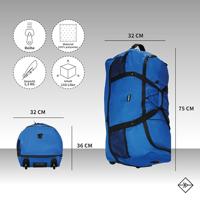 New Rebels Nevada Newark Navy 110L Rollable Trolley Weekendtas Waterafstotend - thumbnail