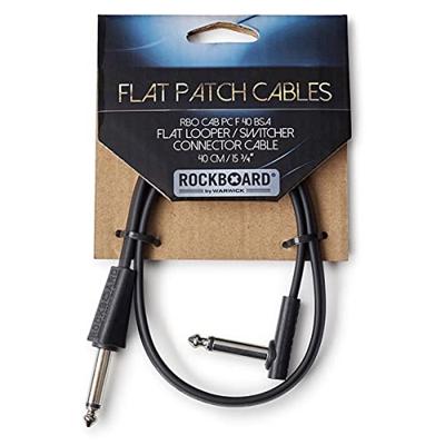 RockBoard Flat Patch Looper/Switcher kabel haaks-recht 40 cm
