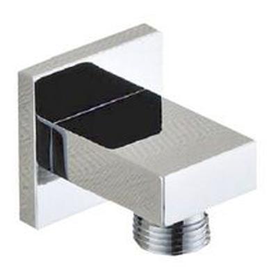 Luxe messing muur doucheaansluiting vierkant 1/2