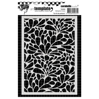 Carabelle Studio • template 10,5x14,8cm un lit de pétales