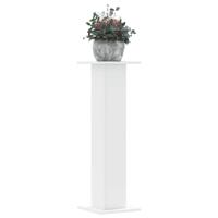 Plantenstandaards 2 st 30x30x95 cm bewerkt hout wit - thumbnail