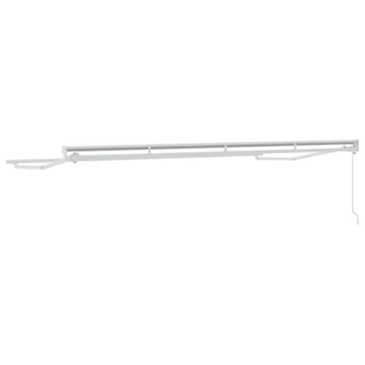 VidaXL Zijde frame wit 4 x 2 m poedercoating staal