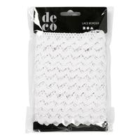 Creativ Company Kanten lint, b: 19 mm, wit, 10 m/ 1 rol - thumbnail