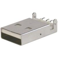 TRU COMPONENTS TC-A-USB A-LP-SMT-C-203 1586519 USB-stekker ultra-plat Stekker, inbouw USB A (SMT) 1 stuk(s) - thumbnail