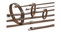 Beeztees - Halsband Hond - Leer - Bruin - 43-52 cm x 20 mm - thumbnail
