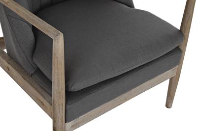 Armstoel DKD Home Decor Donker grijs Spar Plastic 68 x 69 x 89 cm 67 x 70 x 89 cm