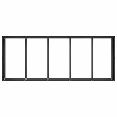 Plantenbak 200x80x40 cm staal zwart Plantenbak 200x80x40 cm staal zwart