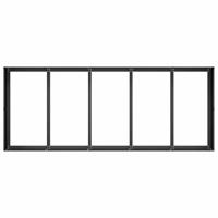 Plantenbak 200x80x40 cm staal zwart - thumbnail