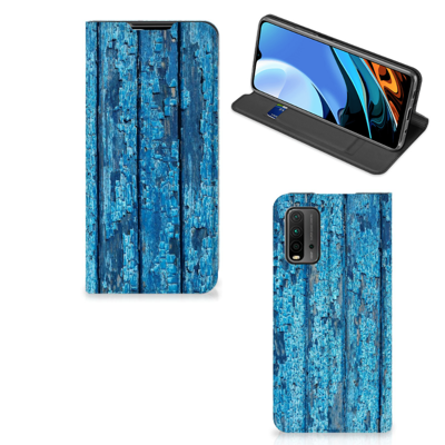 Xiaomi Poco M3 | Redmi 9T Book | Wallet Case | Wood Blue