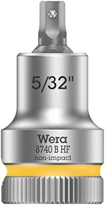 Wera 8740 B HF Binnenzeskant Zyklop Bitdop met 3/8"-aandrijving met vasthoudfunctie, 5/32" x 35 mm - 1 stuk(s) - 05003083001