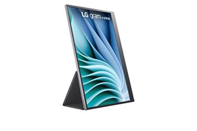 LG Electronics LG Gram + View 16MR70 16 inch laptopscherm - IPS-paneel QHD+ resolutie (2560 x 1600) formaat 16:10, 60Hz, DCI-P3 99%, USB-C (45W) DP Alt Mode, beschermhoes/standaard inbegrepen, 670 g