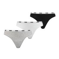 Puma String Dames Zwart/Wit/Grijs 3-Pack-XS - thumbnail