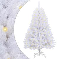 VidaXL Kunstkerstboom met 150 led wit 120 cm pvc en metaal - thumbnail