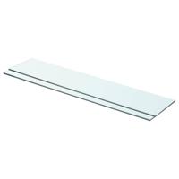 VidaXL Schappen 2 st 70x15 cm glas transparant - thumbnail
