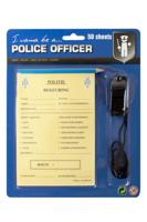 Politie bonnenboekje + fluit en potlood - thumbnail