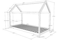 Vipack bed Cabane - wit - 90x200 cm - Leen Bakker - thumbnail