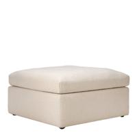 Ethnicraft Hocker 'Mellow' 80 x 80cm, kleur Off White - thumbnail