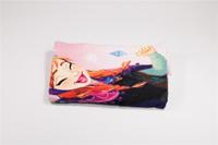 Frozen handdoek polyester Roze 70x140cm - thumbnail
