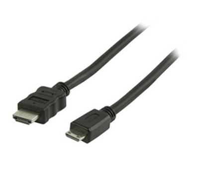 Valueline vlvp34500b10 high speed hdmi kabel met ethernet hdmi - hdmi mini-connector 1,00 m zwart