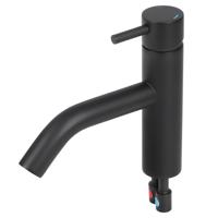 Wastafelmengkraan Differnz Gebogen Mat Zwart Differnz - thumbnail