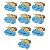 VidaXL Spanbanden 0,8 ton 4mx25mm blauw 10 st - thumbnail