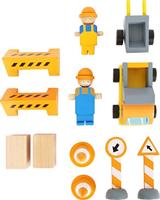 GRUE bouwplaats set met accessoires SMALL FOOT® geel - thumbnail