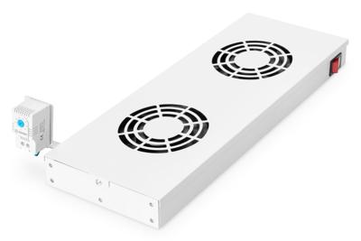 Digitus DN-19 FAN-2-HO-SW 19 inch 2 x Ventilator voor patchkast 1 HE Zwart