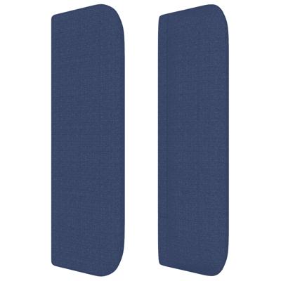 Boxspring met matras stof blauw 140x190 cm