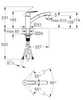 GROHE eengreeps wastafelmengkraan - Chroom - thumbnail