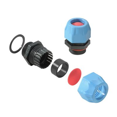 Weidmüller 2722320000 Wartel Met dichting, Met trekontlasting, Slagvast M40 Polyamide 6 Zwart, Blauw 10 stuk(s)